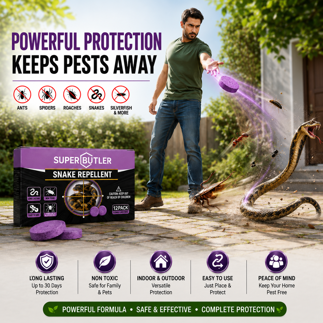 Snake repellent tablets (PACK OF 32)
